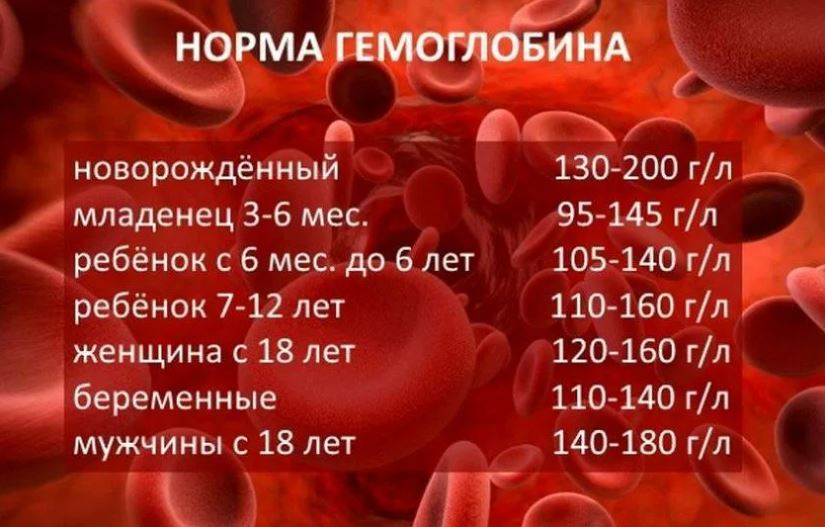 Норма гемоглобина в крови - 3