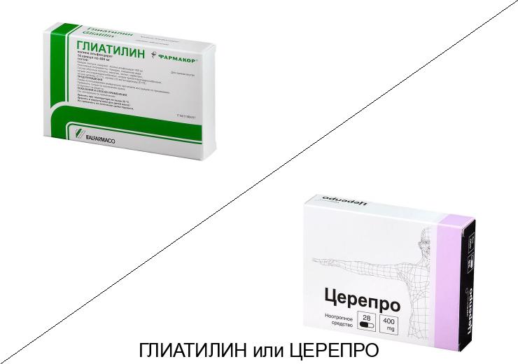 Что лучше Глиатилин или Церепро?