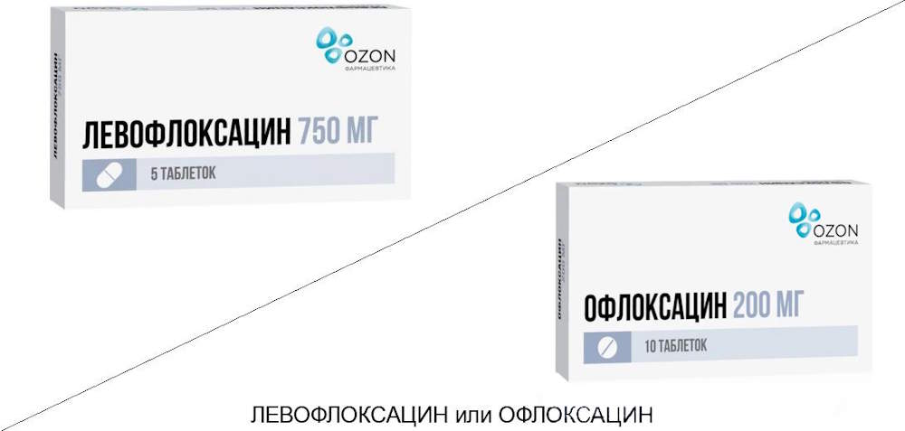 ЛЕВОФЛОКСАЦИН или ОФЛОКСАЦИН - 1