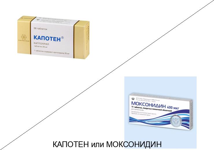 Что лучше Моксонидин или Капотен?