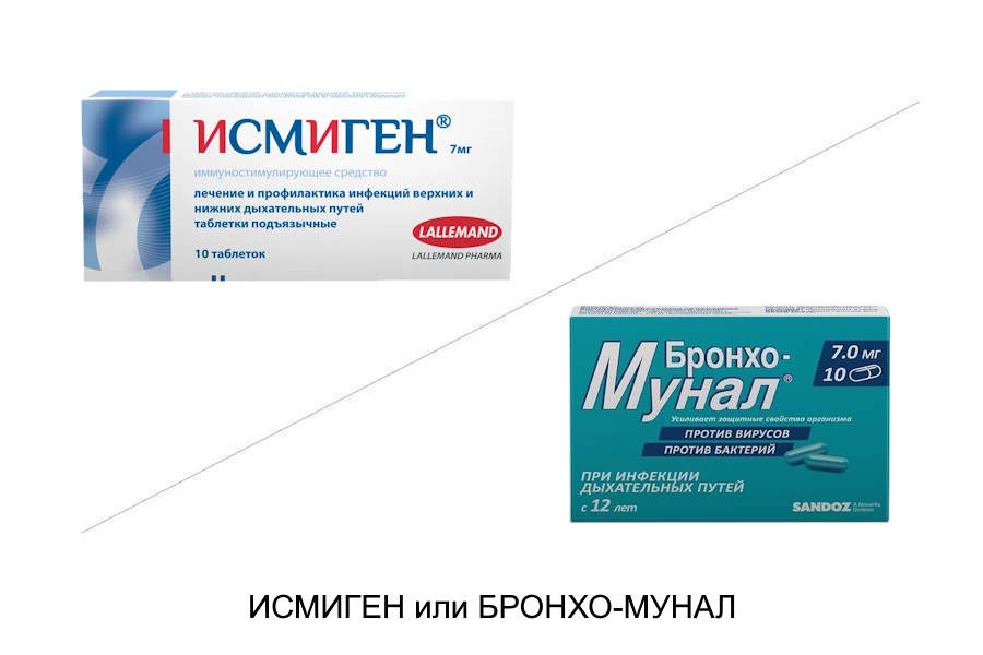 Что лучше Исмиген или Бронхо-Мунал? Что лучше Исмиген или Бронхо-Мунал?
