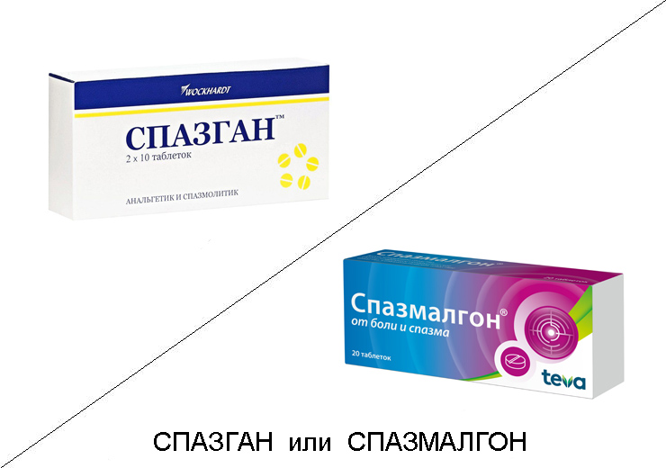 СПАЗГАН или СПАЗМАЛГОН - 1 СПАЗГАН или СПАЗМАЛГОН - 1
