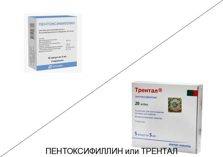 ПЕНТОКСИФИЛЛИН или ТРЕНТАЛ - 1 ПЕНТОКСИФИЛЛИН или ТРЕНТАЛ - 1