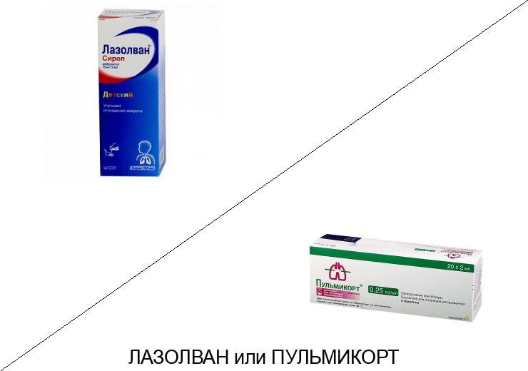 Что лучше Пульмикорт или Лазолван?