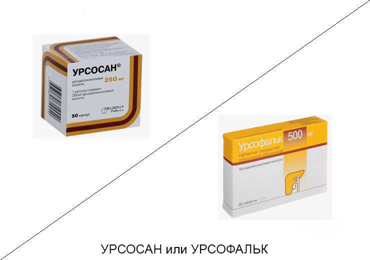 Урсосан или Урсофальк: что лучше и в чём разница