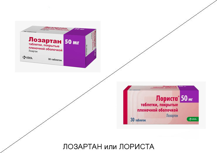 Лозартан или Лориста: что лучше и в чём разница