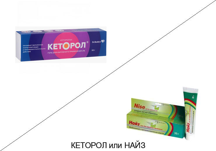 Найз или Кеторол: что лучше и в чём разница