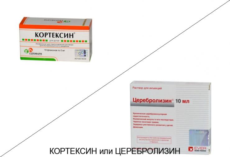 Кортексин или Церебролизин: что лучше и в чём разница