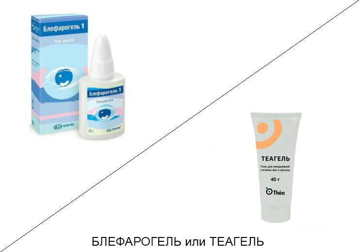 Блефарогель или Теагель: что лучше и в чём разница