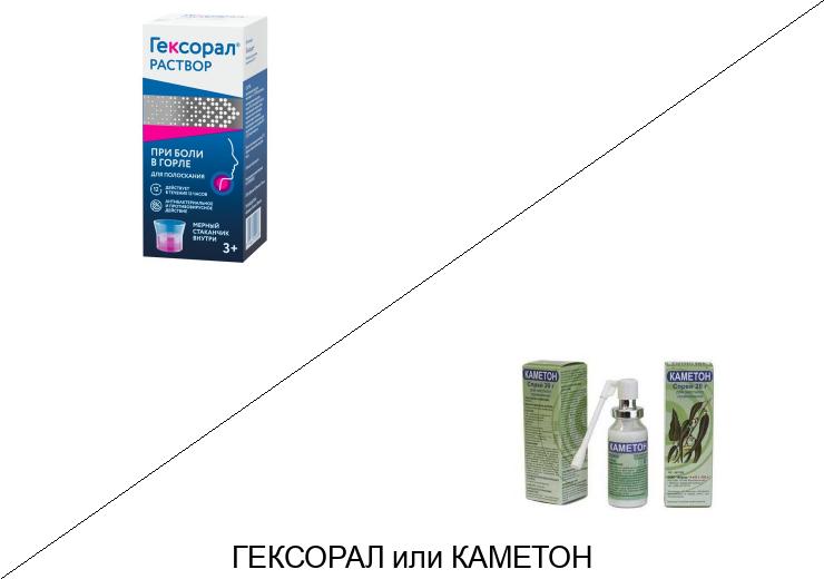 Каметон или Гексорал: что лучше и в чём разница