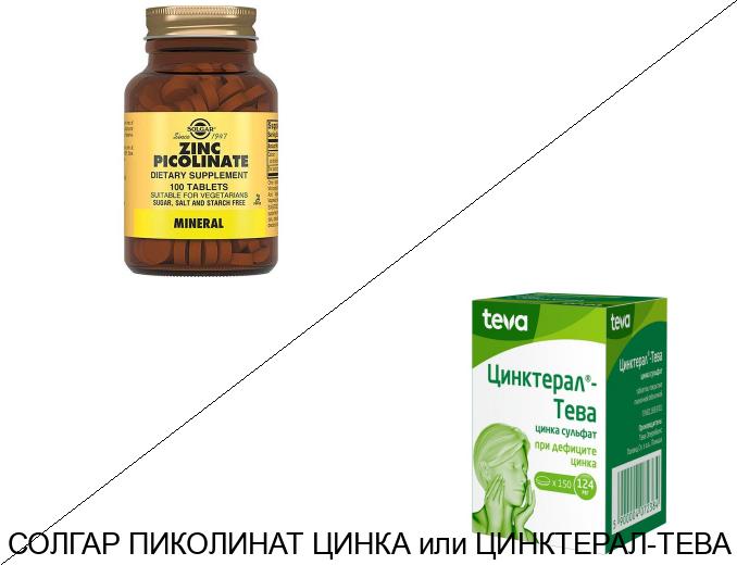 Пиколинат цинка или Цинктерал: что лучше и в чём разница