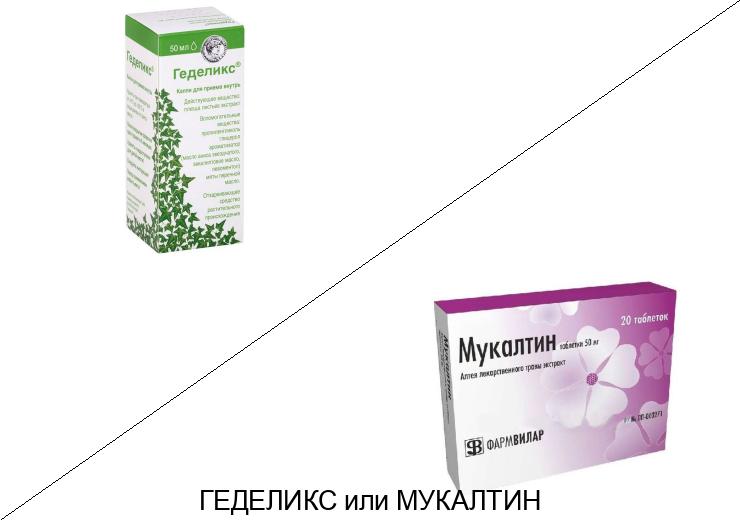 Мукалтин или Геделикс: что лучше и в чём разница
