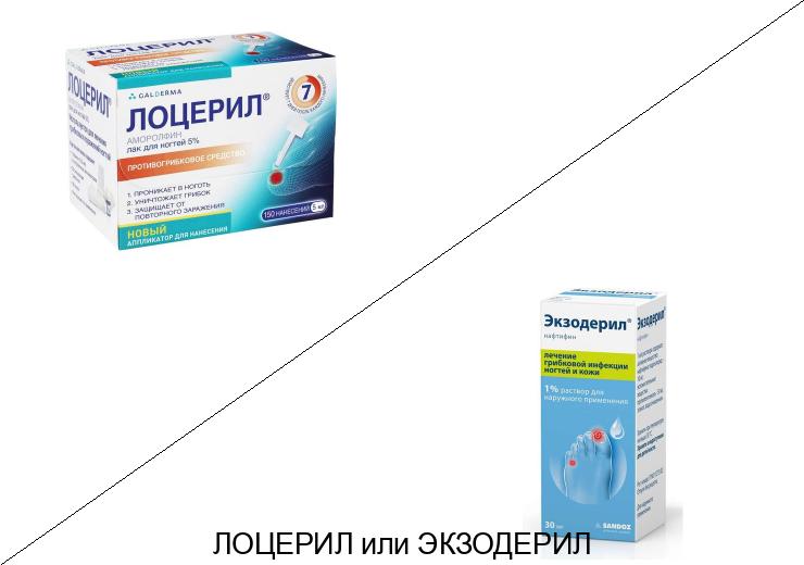 Лоцерил или Экзодерил: что лучше и в чём разница