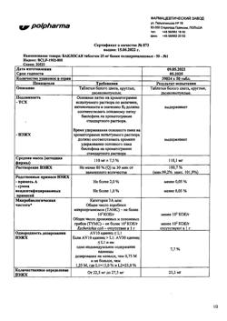 10006-Сертификат Баклосан, таблетки 25 мг 50 шт-1