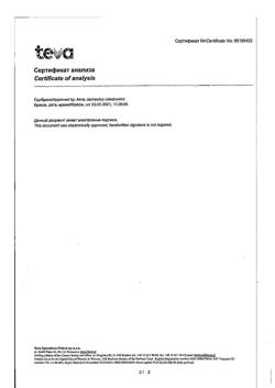 10681-Сертификат Цинктерал-Тева, таблетки покрыт.об. 124 мг 25 шт-11