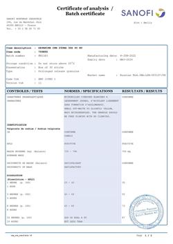 108-Сертификат Депакин Хроносфера, гранулы с пролонг высвобождением 250 мг пакетики 30 шт-10