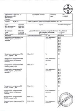 10898-Сертификат Диане-35, таблетки покрыт.об. 2 мг+0,035 мг 21 шт-12