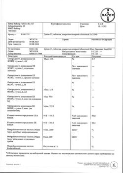 10898-Сертификат Диане-35, таблетки покрыт.об. 2 мг+0,035 мг 21 шт-20