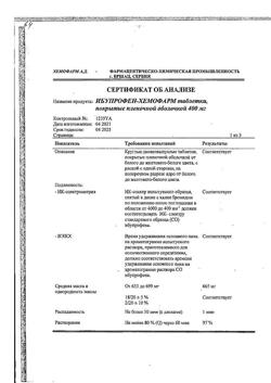 11827-Сертификат Ибупрофен-Хемофарм, таблетки покрыт.плен.об. 400 мг 30 шт-57