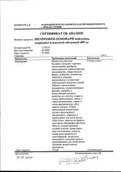 11827-Сертификат Ибупрофен-Хемофарм, таблетки покрыт.плен.об. 400 мг 30 шт-186