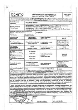 11831-Сертификат Видора микро, таблетки покрыт.плен.об. 3 мг+0,02 мг 21+7 шт-8
