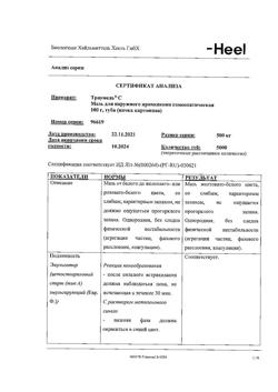 11935-Сертификат Траумель С, мазь для наружного применения гомеопатическая 100 г 1 шт-40