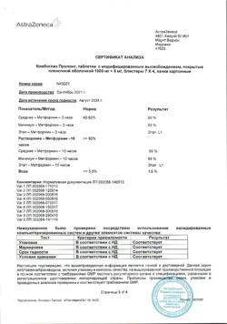 11945-Сертификат Комбоглиз, таблетки с модифицированным высвобождением покрыт.плен.об. 1000 мг+5 мг 28 шт-13