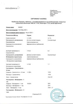 11945-Сертификат Комбоглиз, таблетки с модифицированным высвобождением покрыт.плен.об. 1000 мг+5 мг 28 шт-12