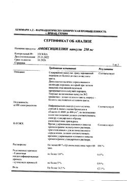 12783-Сертификат Амоксициллин, капсулы 250 мг 16 шт-27