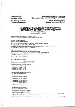 12783-Сертификат Амоксициллин, капсулы 250 мг 16 шт-5