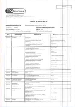 12994-Сертификат Ацетилсалициловая кислота, таблетки 500 мг 20 шт-122
