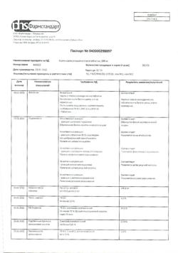 12994-Сертификат Ацетилсалициловая кислота, таблетки 500 мг 20 шт-139