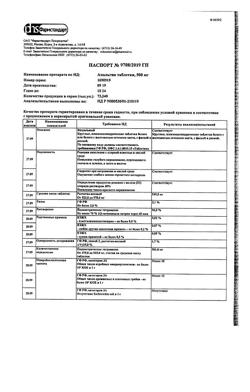 12997-Сертификат Анальгин, таблетки 500 мг 20 шт-62