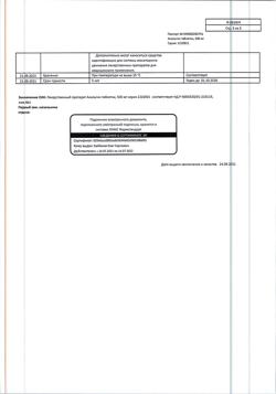 12997-Сертификат Анальгин, таблетки 500 мг 20 шт-101