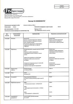 12997-Сертификат Анальгин, таблетки 500 мг 20 шт-26
