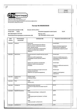 12997-Сертификат Анальгин, таблетки 500 мг 20 шт-68