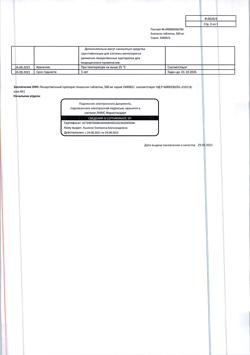 12997-Сертификат Анальгин, таблетки 500 мг 20 шт-115