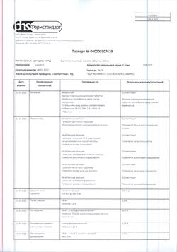 13010-Сертификат Ацетилсалициловая кислота, таблетки 500 мг 10 шт-67