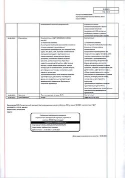 13010-Сертификат Ацетилсалициловая кислота, таблетки 500 мг 10 шт-21
