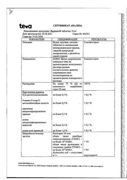 13135-Сертификат Церукал, таблетки 10 мг 50 шт-60