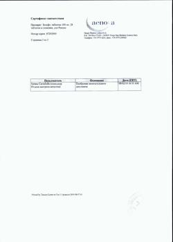13156-Сертификат Золофт, таблетки покрыт.плен.об. 100 мг 28 шт-13