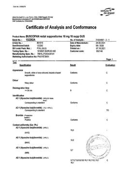 13429-Сертификат Бускопан, суппозитории ректальные 10 мг 10 шт-10