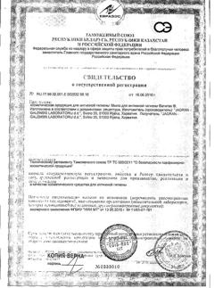 13446-Сертификат Вагилак мыло для интимной гигиены, 250 мл 1 шт-8