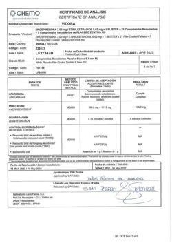 13671-Сертификат Видора, таблетки покрыт.плен.об. 3 мг+0,03 мг 28 шт-15