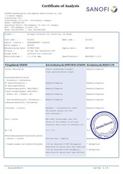 13830-Сертификат Но-шпа, раствор для в/в и в/м введ. 20 мг/мл 2 мл амп инд.уп.5 шт.-157