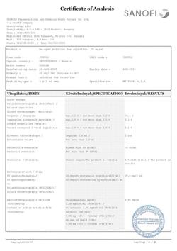13830-Сертификат Но-шпа, раствор для в/в и в/м введ. 20 мг/мл 2 мл амп инд.уп.5 шт.-41