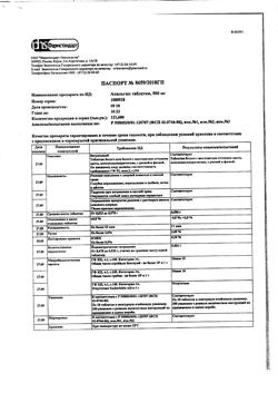14429-Сертификат Анальгин, таблетки 500 мг 10 шт-127