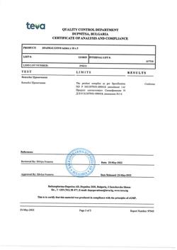 1447-Сертификат Спазмалгон, таблетки 50 шт-35
