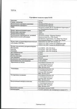 1447-Сертификат Спазмалгон, таблетки 50 шт-72