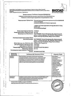 15106-Сертификат Генферон, суппозитории вагинальные и ректальные 55 мг+500000 ме+10 мг 10 шт-32